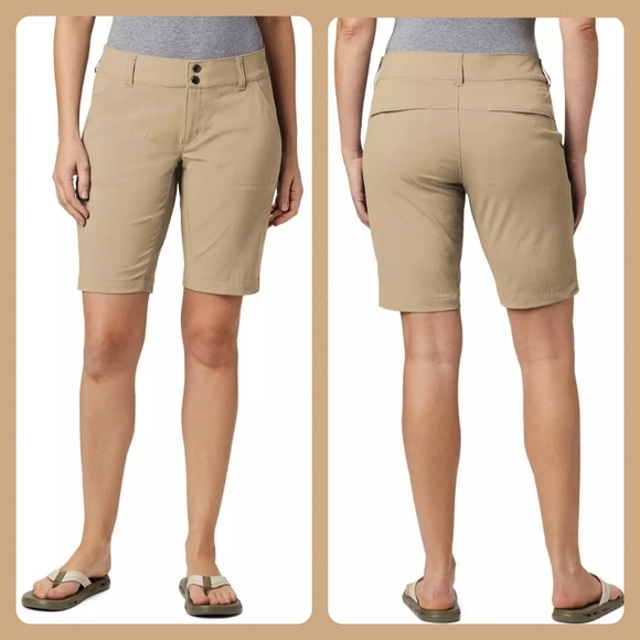 Columbia Womens Saturday Trail Long Shorts Size 2 - Picture 1 of 10